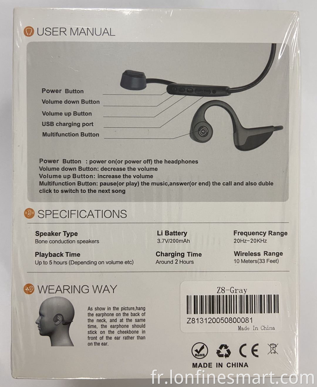 Sweat Proof Bone Conduction Headset